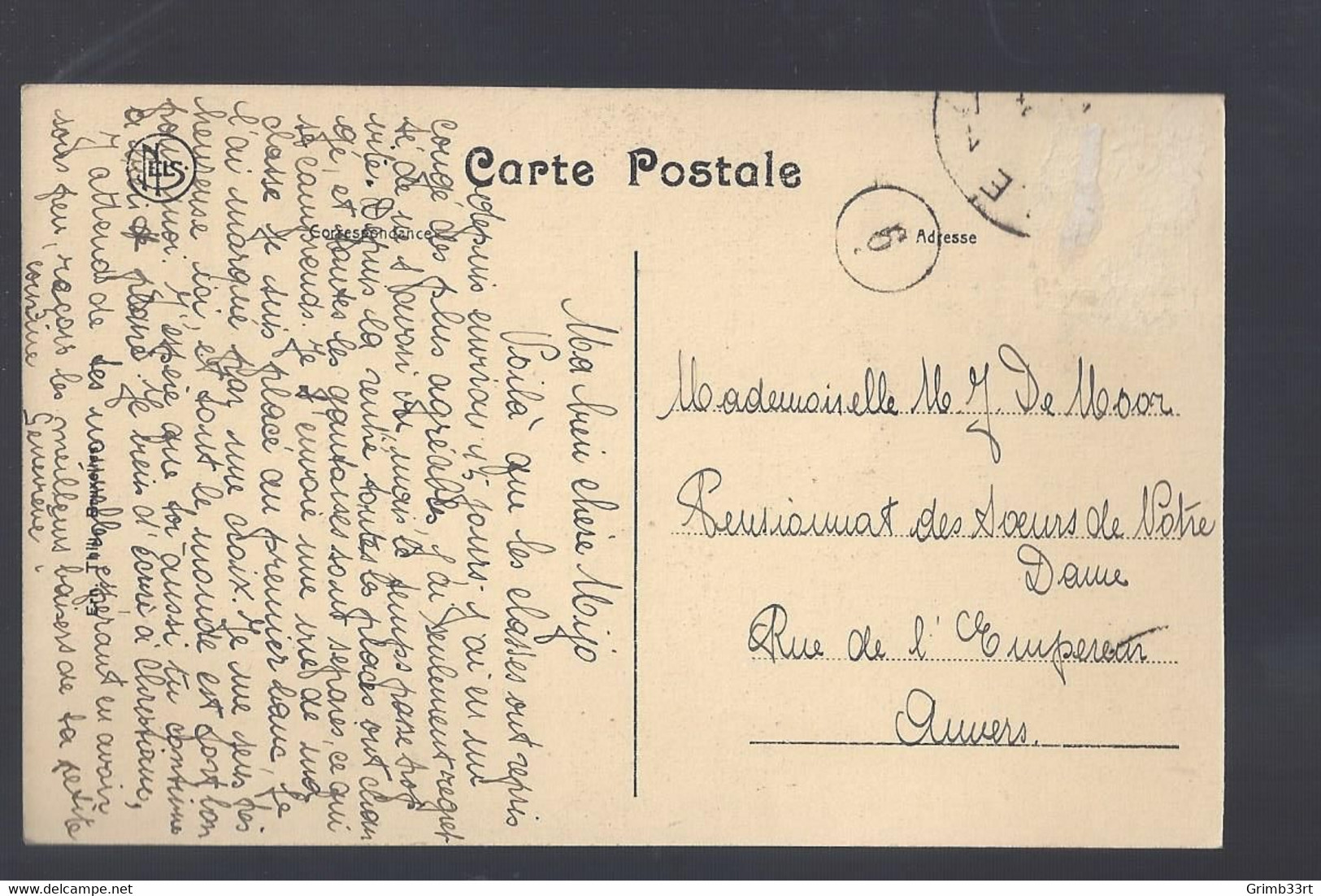 Uccle - Pensionnat Des Dames De Marie - Une Classe - Postkaart - Ukkel - Uccle