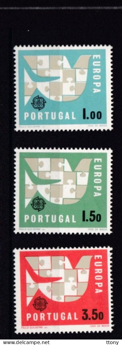 3 Timbres  Neufs **  Portugal  Europa CEPT  Année 1963 - 1963