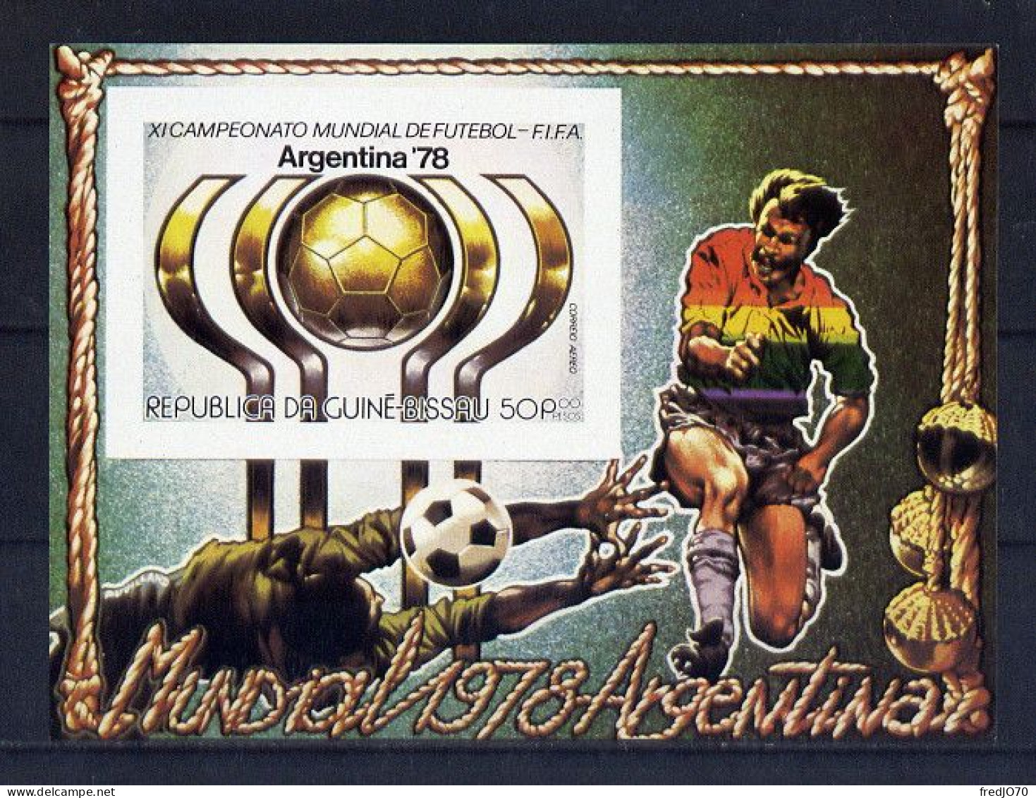 Guinée Guinea Bissau Bloc Non Dentelé Imperf Football CM 78 ** - 1978 – Argentine