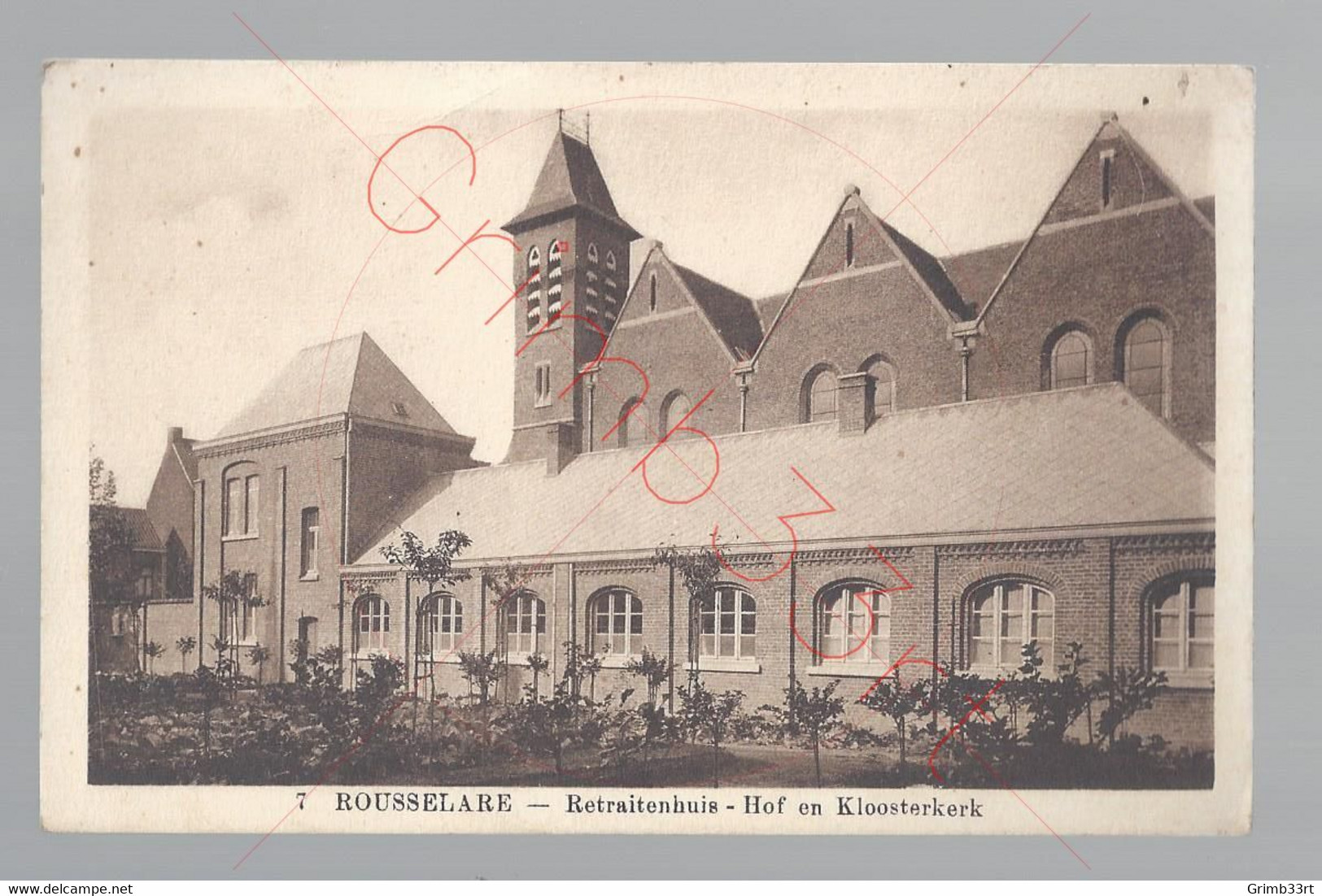 Rousselare - Retraitenhuis - Hof En Kloosterkerk - Postkaart - Röselare