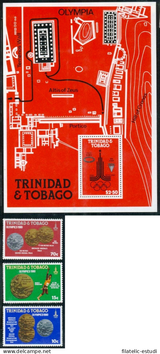 DEP3  Trinidad Y Tobago 421/23 + HB 31  MNH - Trinité & Tobago (1962-...)