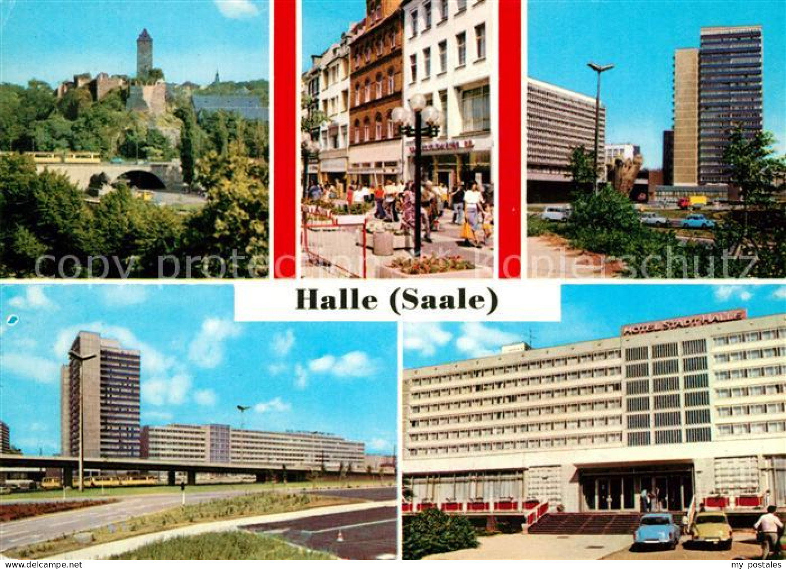 73158969 Halle Saale Burg Giebichenstein Thaelmannplatz Inerhotel Stadt Halle Ha - Halle (Saale)