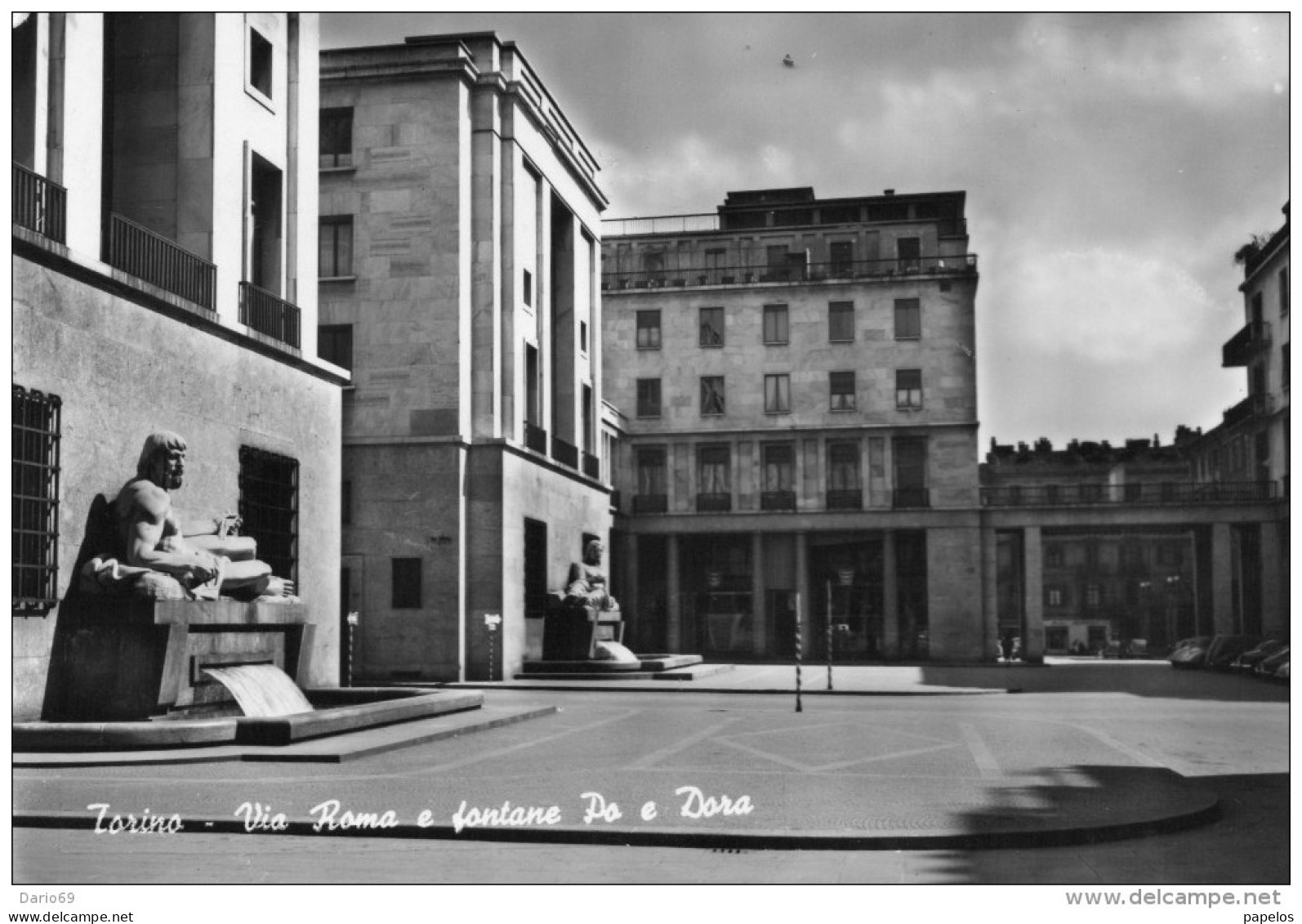 1952  TORINO - VIA ROMA - Autres Monuments, édifices