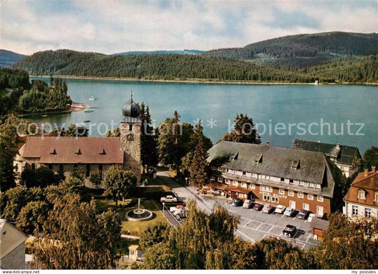 73158676 Schluchsee Hotel Schiff Fliegeraufnahme Aeule - Schluchsee