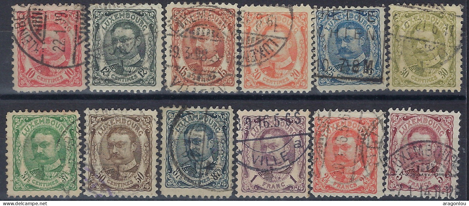 Luxembourg - Luxemburg - Timbre  1906   Guillaume IV    Série   ° - 1906 Guglielmo IV
