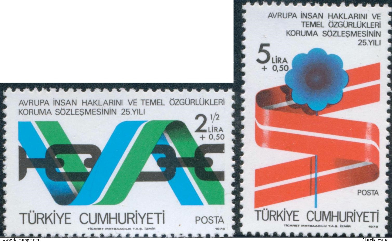 VAR3 Turquia Turkey Nº 2233/34  1978   MNH - Otros & Sin Clasificación