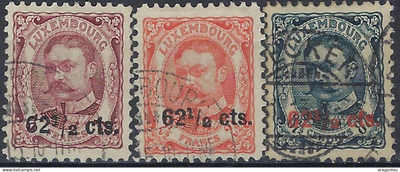 Luxembourg - Luxemburg - Timbre  1912   Guillaume IV    Série   Surcharge   ° - 1906 Wilhelm IV.