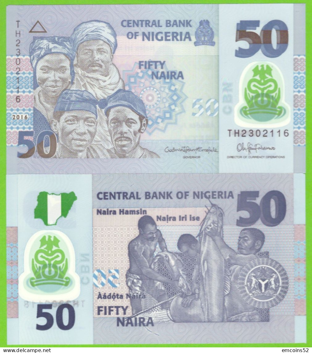 NIGERIA 50 NAIRA 2016 P-40f UNC - Nigeria