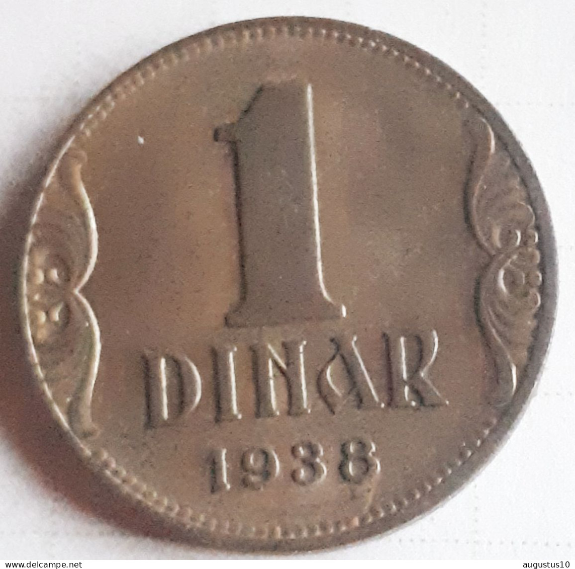 JOEGOSLAVIË : 1 DINAR 1938 KM 19 XF - Yougoslavie