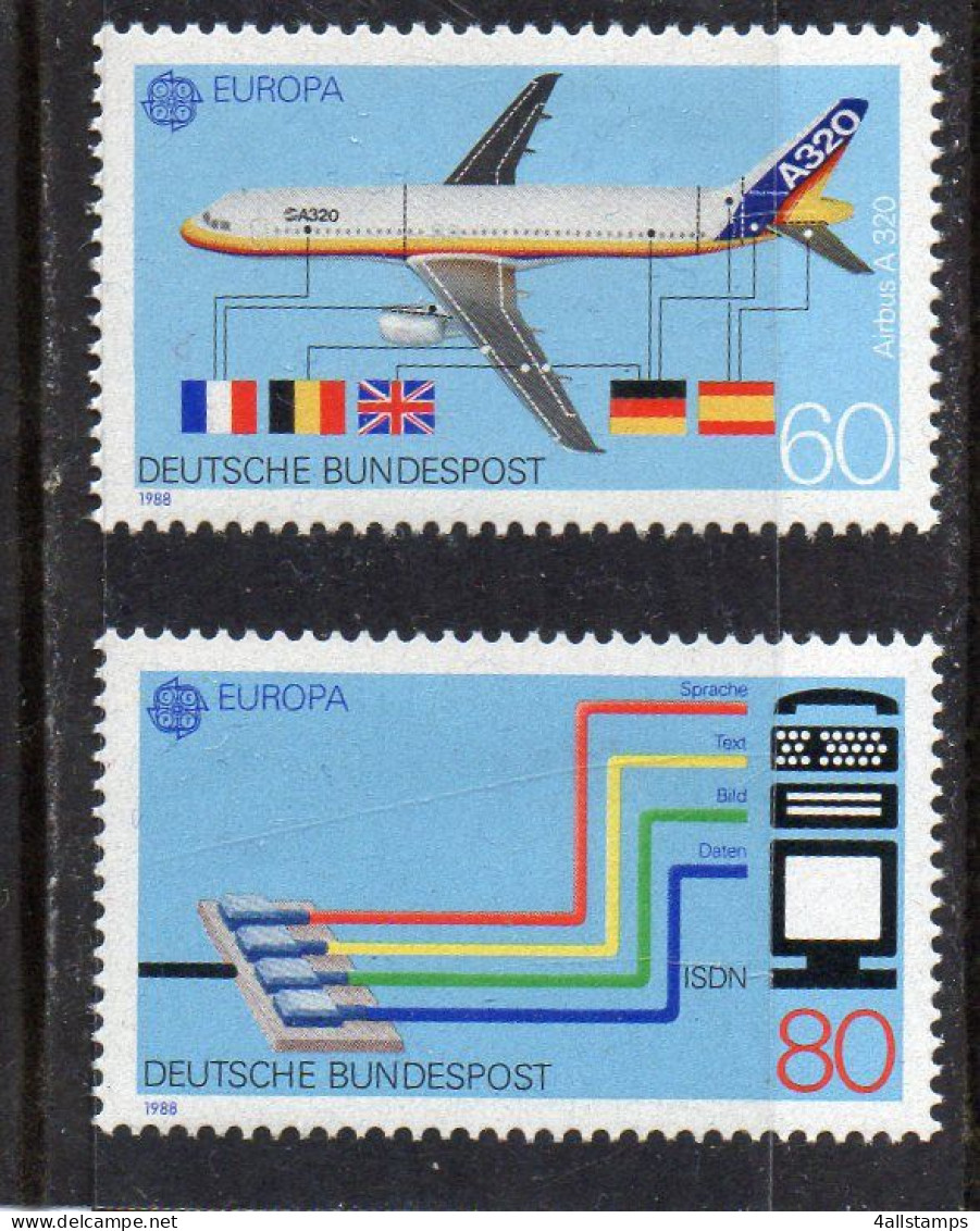 1988 Duitsland Mi N°1367/1368 : ** MNH, Postfris, Postfrisch , Neuf Sans Charniere - 1988