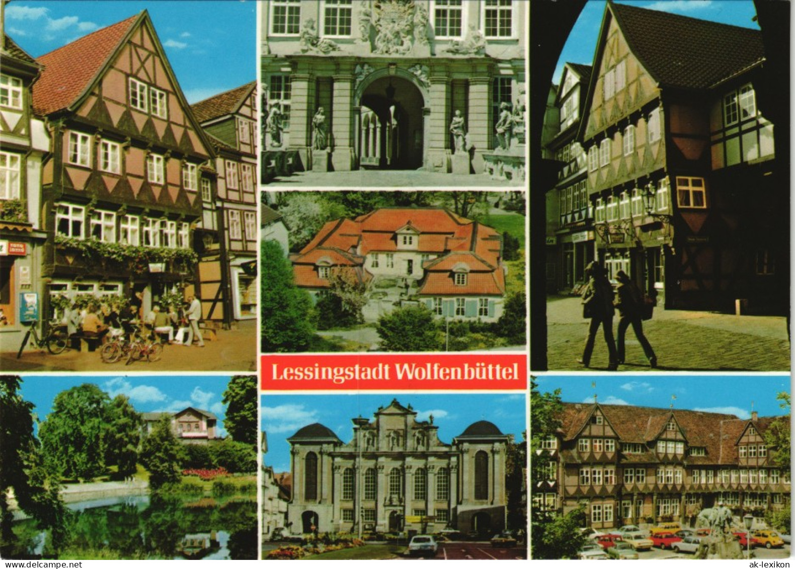 Ansichtskarte Wolfenbüttel Mehrbild-AK Mit Stadtteilansichten 1975 - Wolfenbuettel