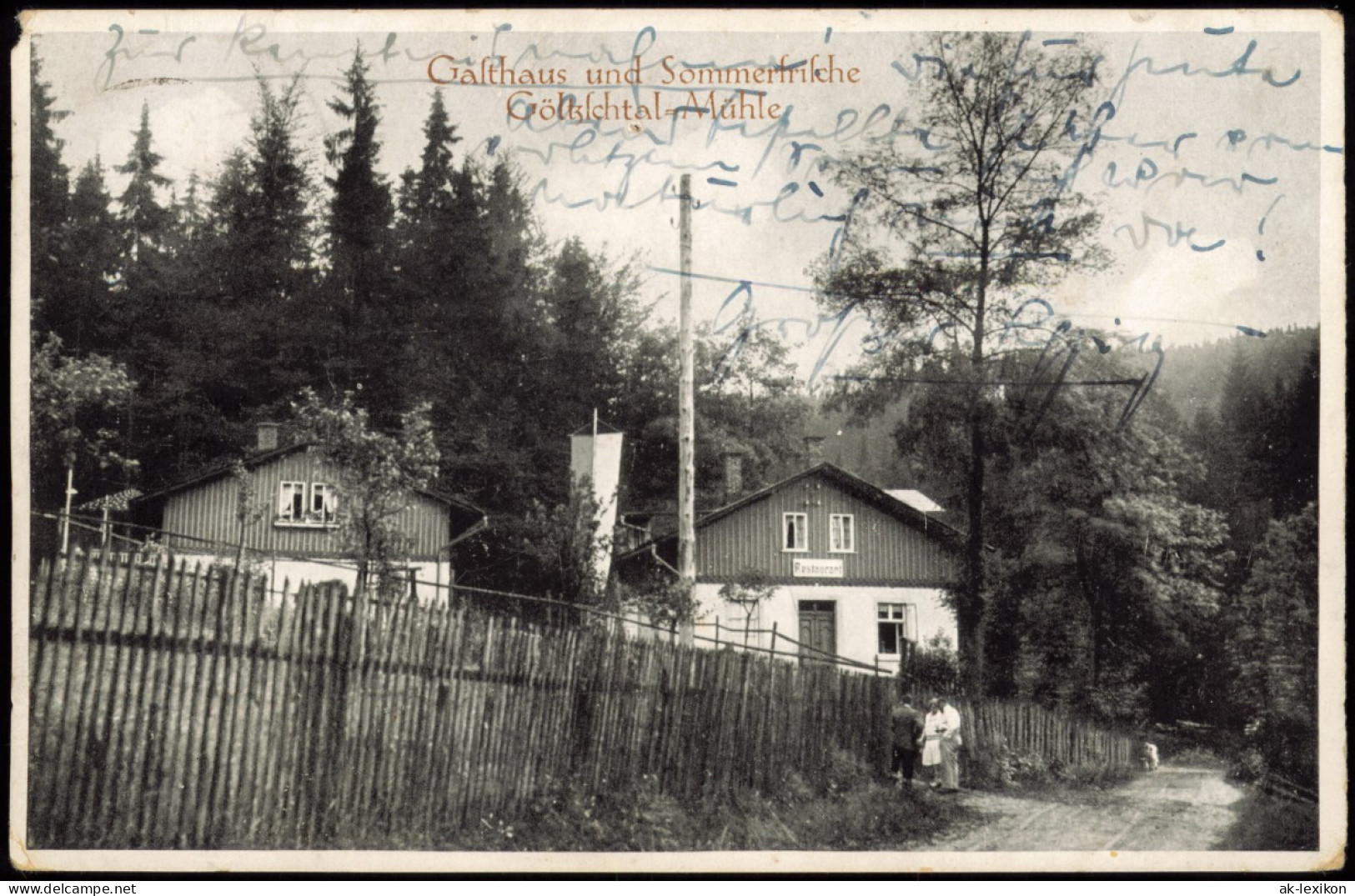 Ansichtskarte Mylau-Reichenbach (Vogtland) Göltzschtal Mühle 1922 - Mylau