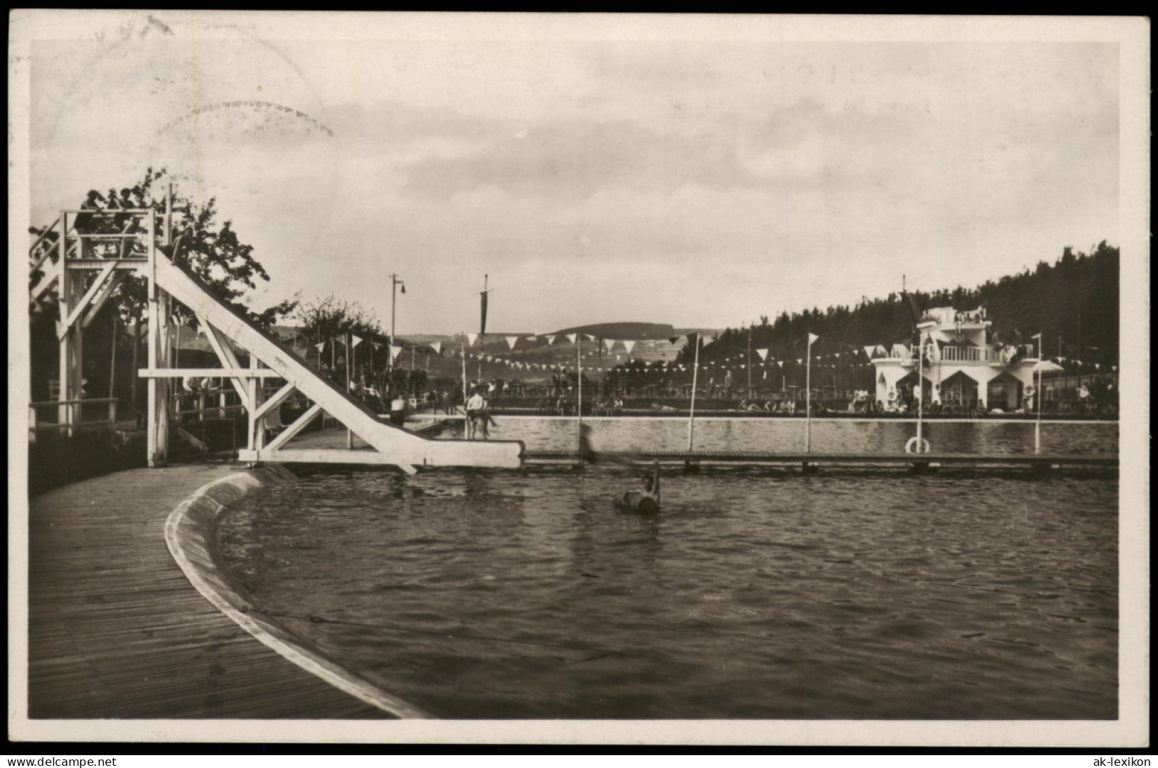 Ansichtskarte Michelstadt Stadion, Partie Im Schwimmbad 1930 - Michelstadt