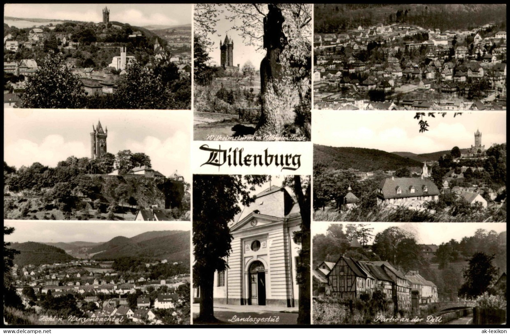 Ansichtskarte Dillenburg Mehrbild: Stadtansichten 1962 - Dillenburg