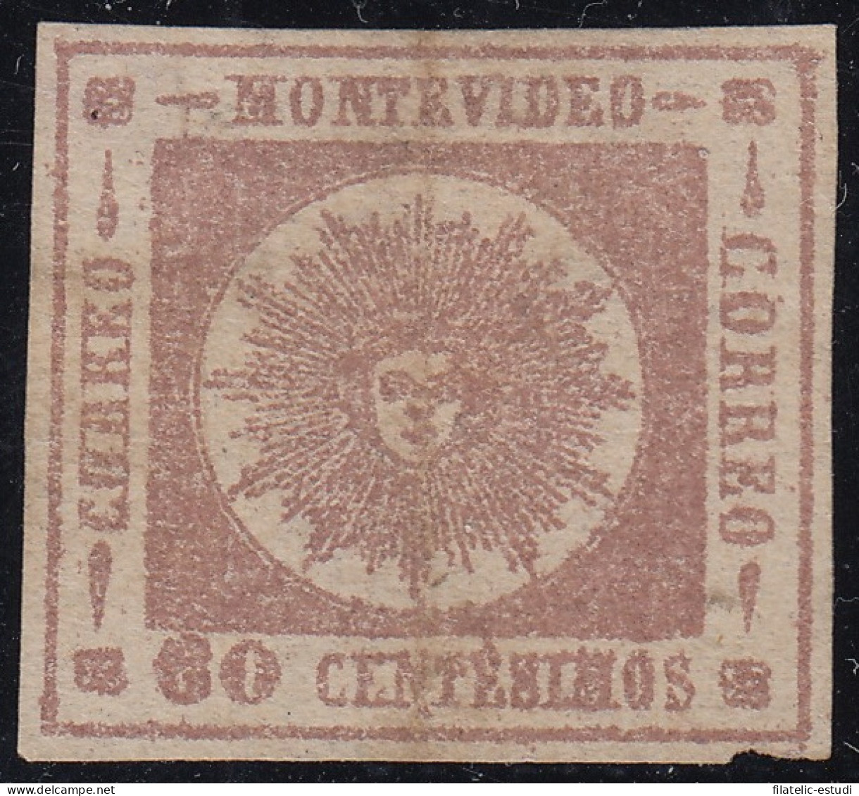 Uruguay 13 1860/62 Sol De Mayo Usado - Uruguay