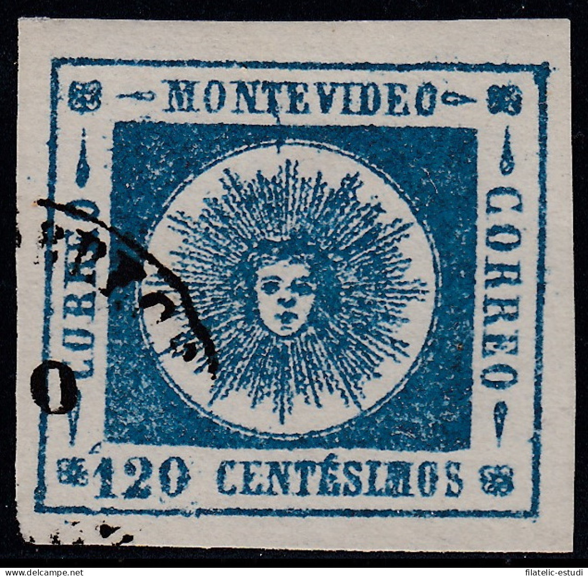 Uruguay 16b 1860/62 Sol De Mayo Usado - Uruguay