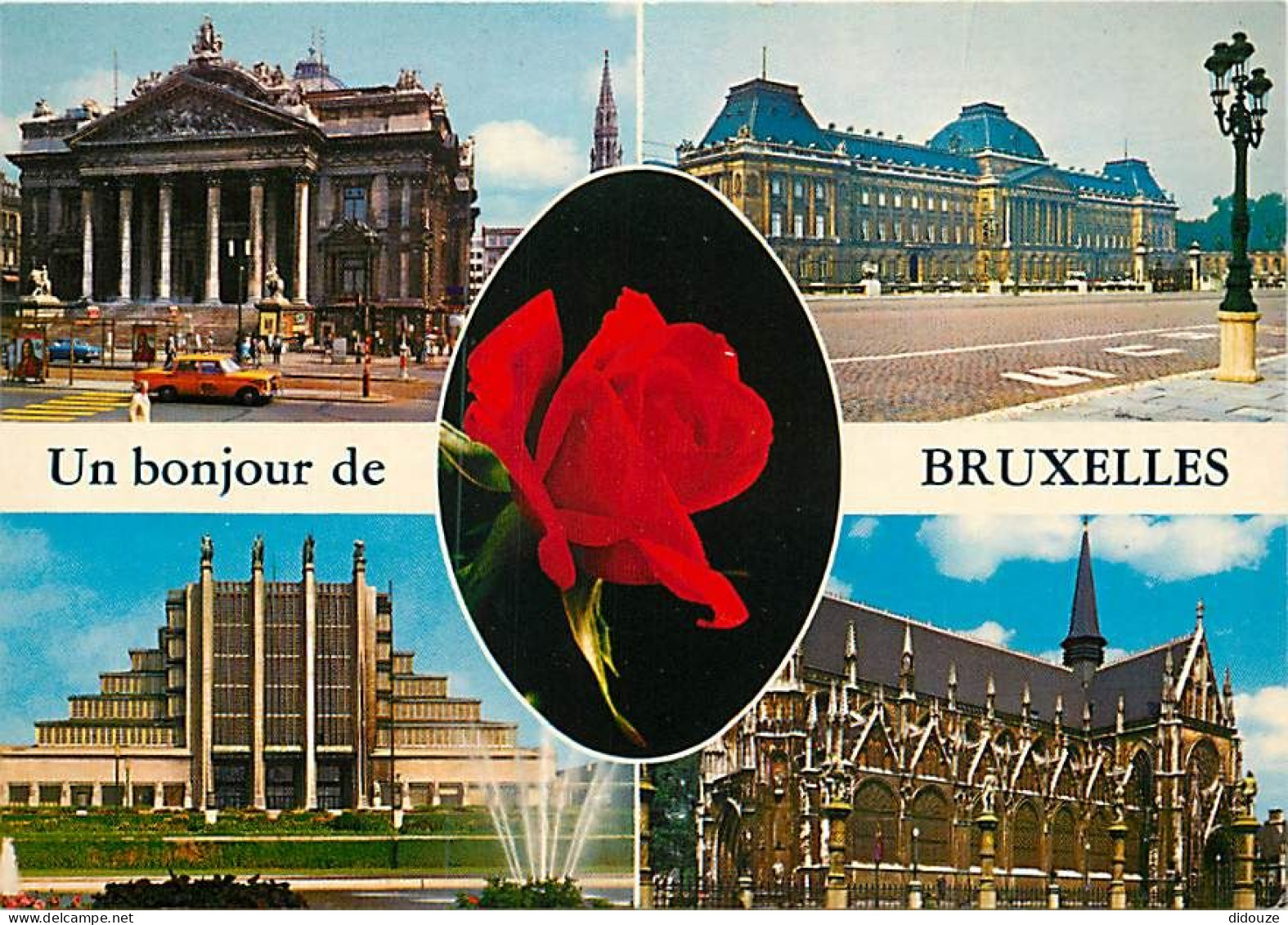Belgique - Bruxelles - Brussels - Multivues - Fleurs - Automobiles - Carte Neuve - CPM - Voir Scans Recto-Verso - Multi-vues, Vues Panoramiques