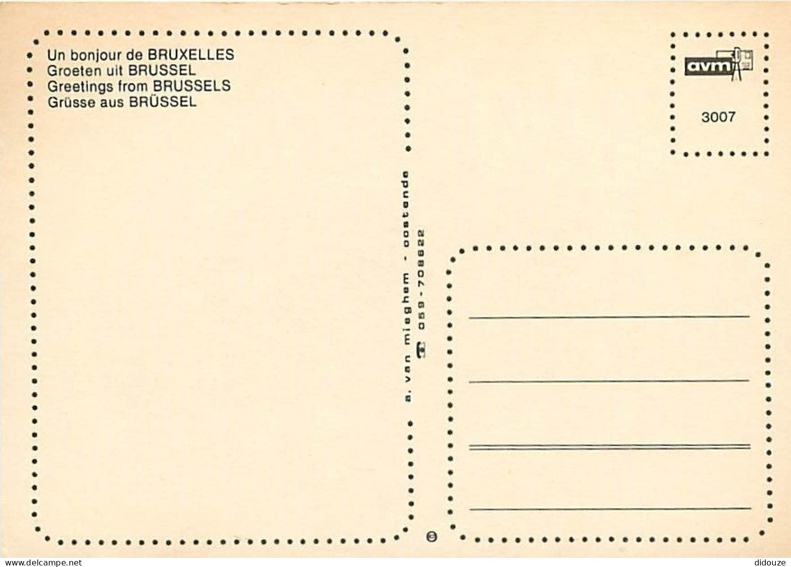 Belgique - Bruxelles - Brussels - Multivues - Fleurs - Automobiles - Carte Neuve - CPM - Voir Scans Recto-Verso - Panoramische Zichten, Meerdere Zichten