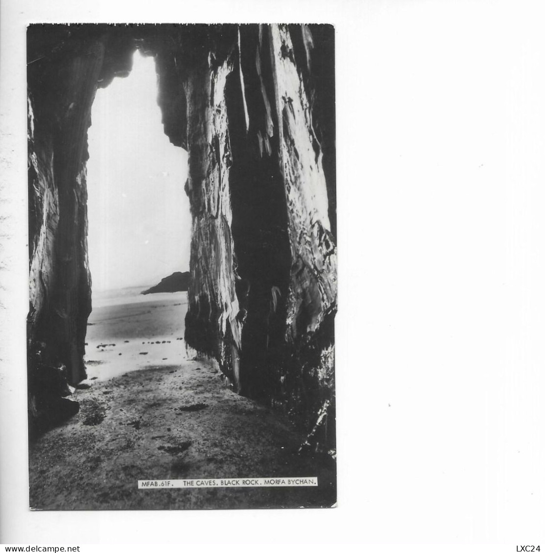 THE CAVES. BLACK ROCK. MORFA BYCHAN. - Merionethshire