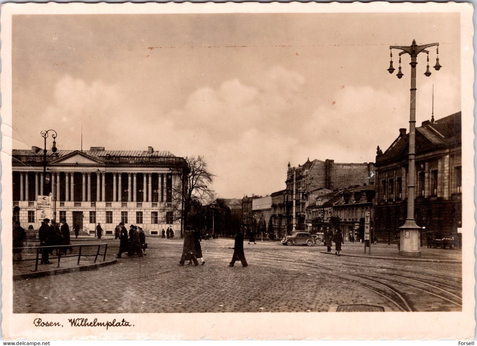 Posen , Wilhelmplatz (Gelaufen , 1942) - Posen