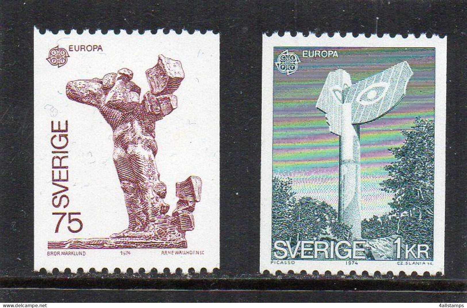 1974 Zweden Mi N° 852/853 : ** MNH, Postfris, Postfrisch , Neuf Sans Charniere - 1974