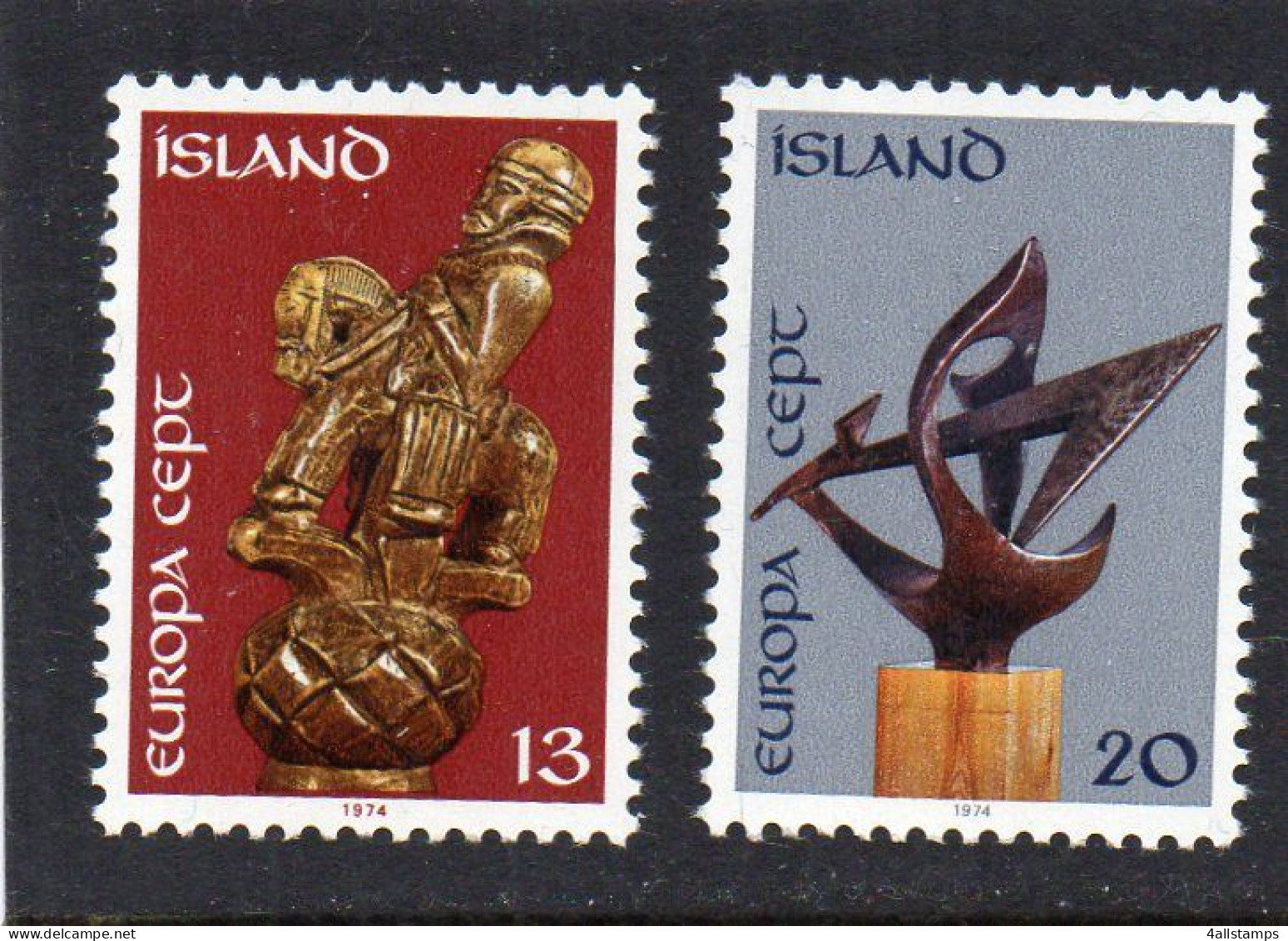 1974 IJsland Mi N° 489/490 : ** MNH, Postfris, Postfrisch , Neuf Sans Charniere - 1974