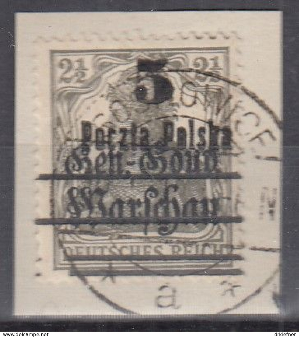 POLEN  14 I, Auf Briefstück, Gestempelt - Used Stamps