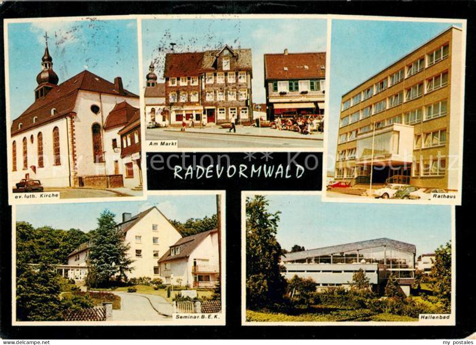 73160895 Radevormwald Ev Luth Kirche Rathaus Seminar BEK Hallenbad Radevormwald - Radevormwald