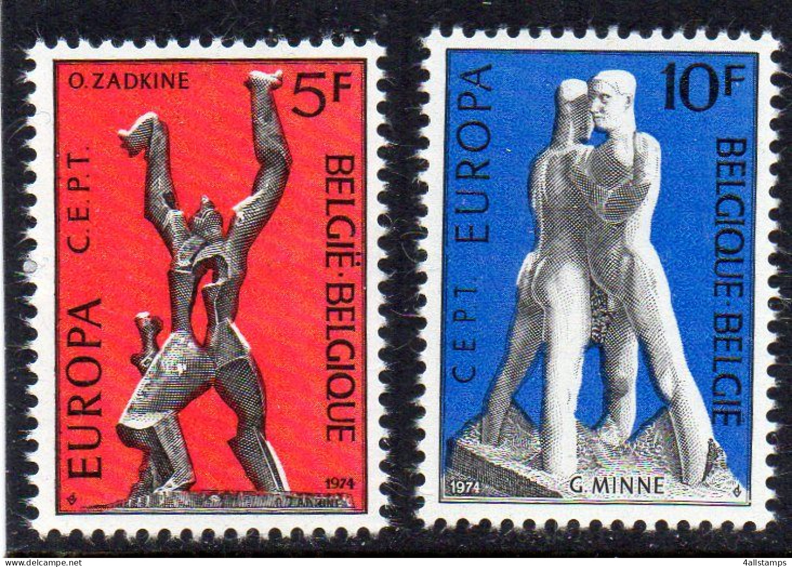 1974 België Mi N° 1766/1767 : ** MNH, Postfris, Postfrisch , Neuf Sans Charniere - 1974
