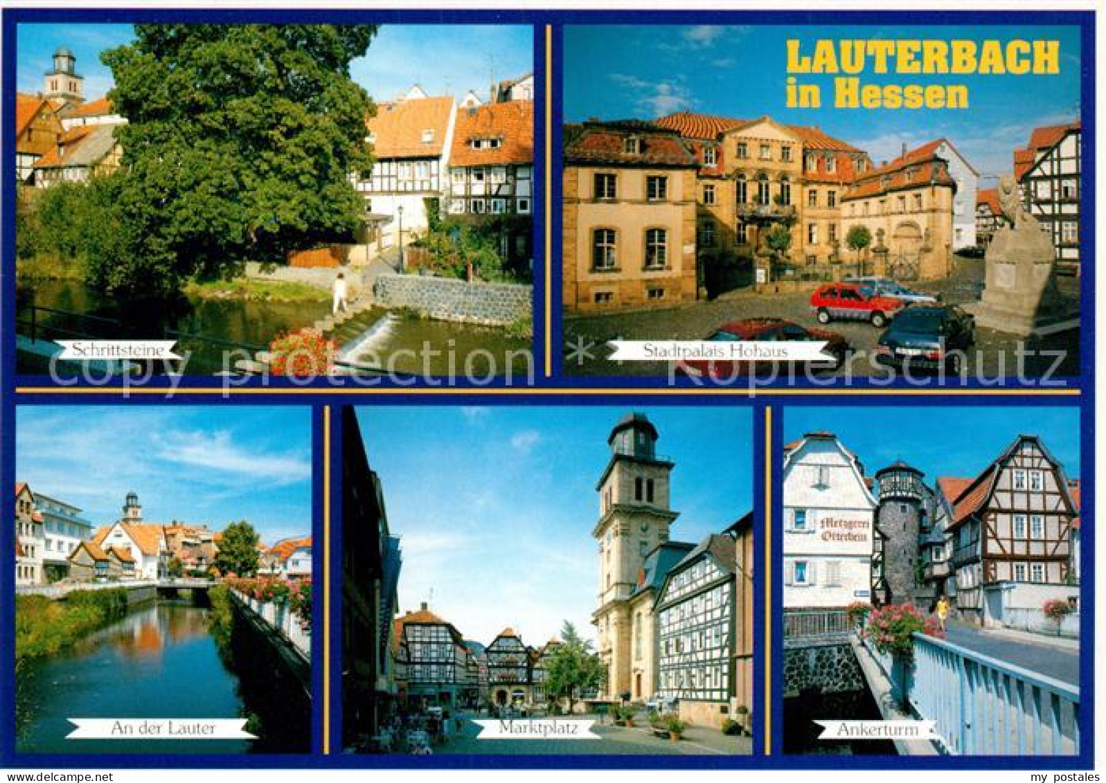 73160845 Lauterbach Hessen Schrittsteine Stadtpalais Hohaus Lauterpartie Marktpl - Lauterbach