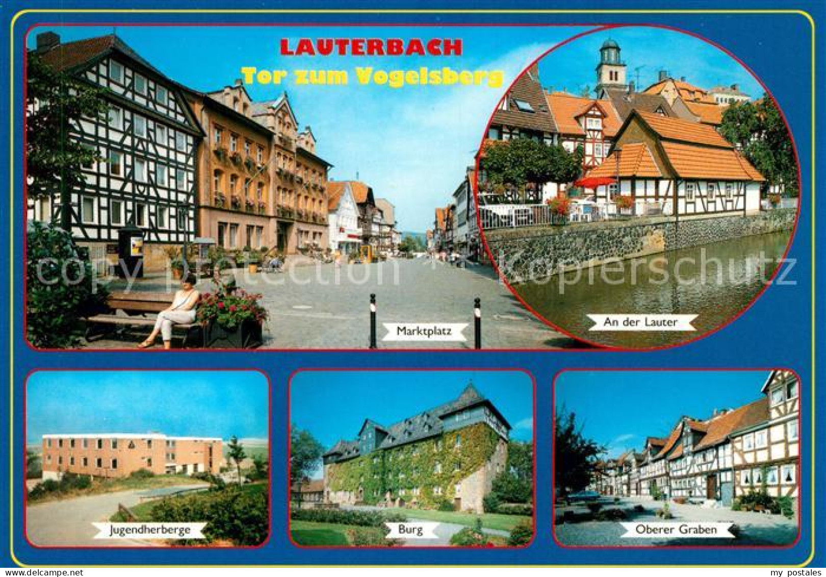 73160840 Lauterbach Hessen Marktplatz Lauterpartie Jugendherberge Burg Oberer Ga - Lauterbach