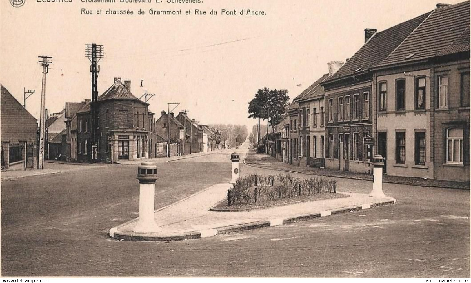 Lessines Croisement Boulevard E. Schevenels .Rue Et Chassée De Grammont Et Rue Du Pont D'Ancre - Lessen