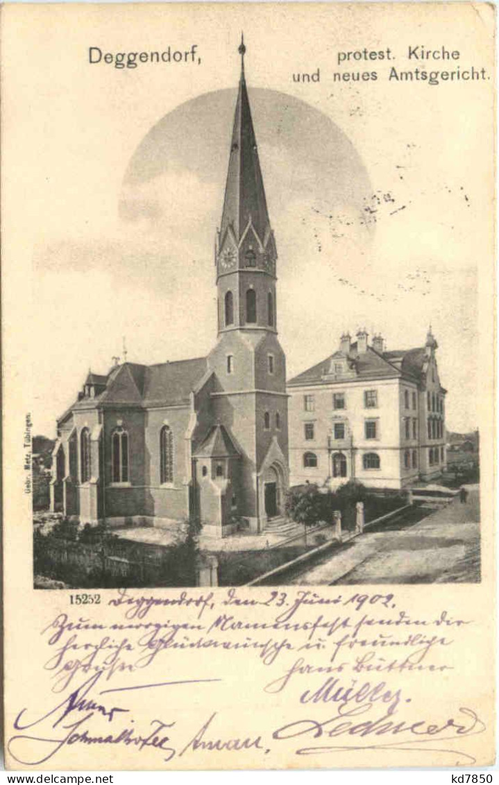Deggendorf - Kirche Und Neues Amtsgericht - Deggendorf