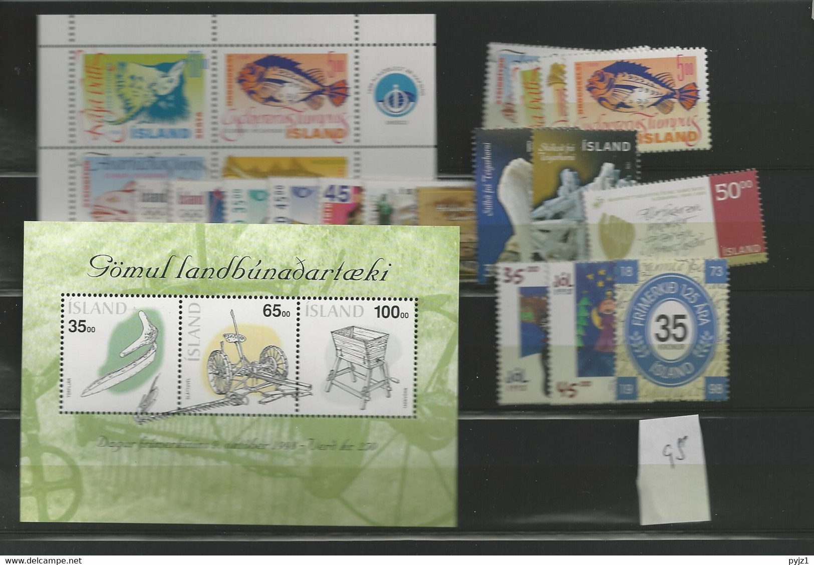1998 MNH Iceland, Year Complete, Postfris** - Annate Complete