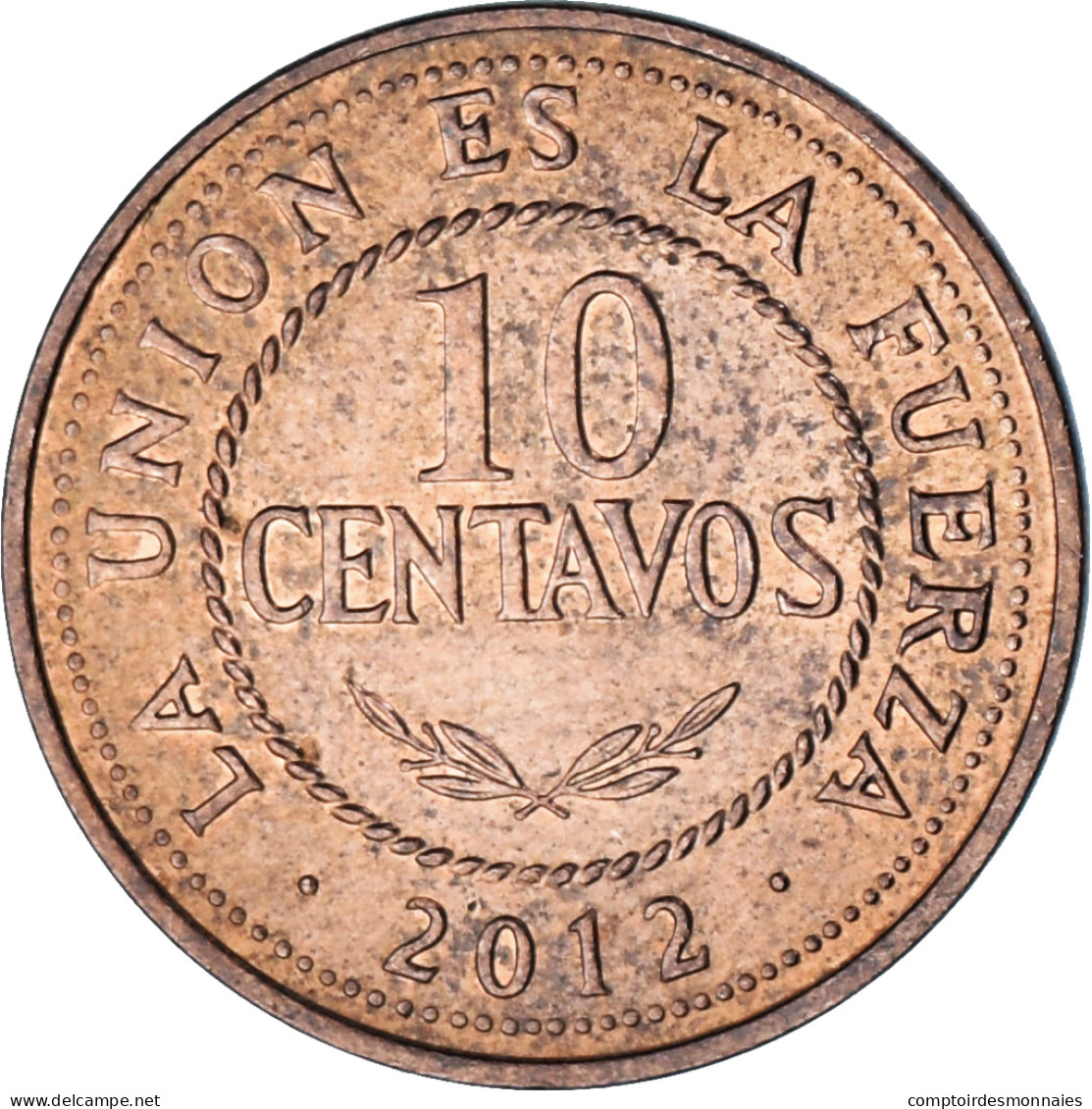 Bolivie, 10 Centavos, 2012 - Bolivia