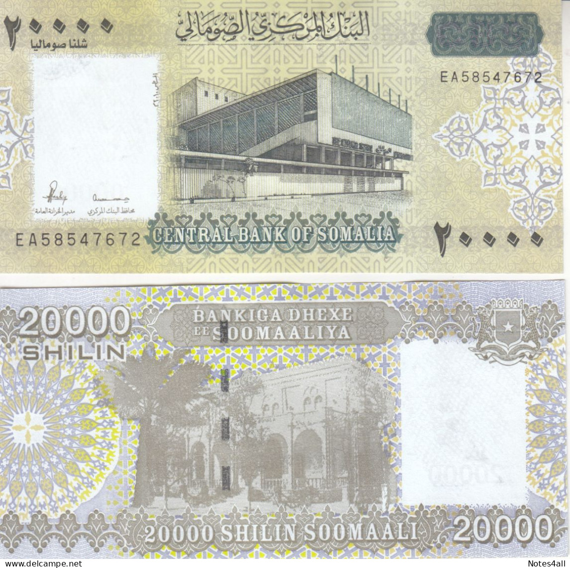 Somalia 20000 20.000 Shillings Shillin 2010 2023 P-42 UNC - Somalia