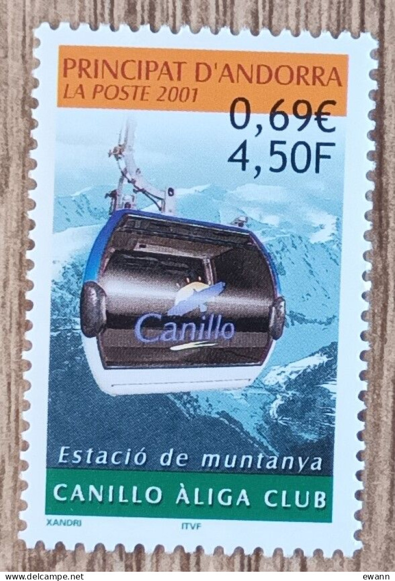 Andorre - YT N°540 - Station De Montagne Canillo Aliga Club - 2001 - Neuf - Unused Stamps