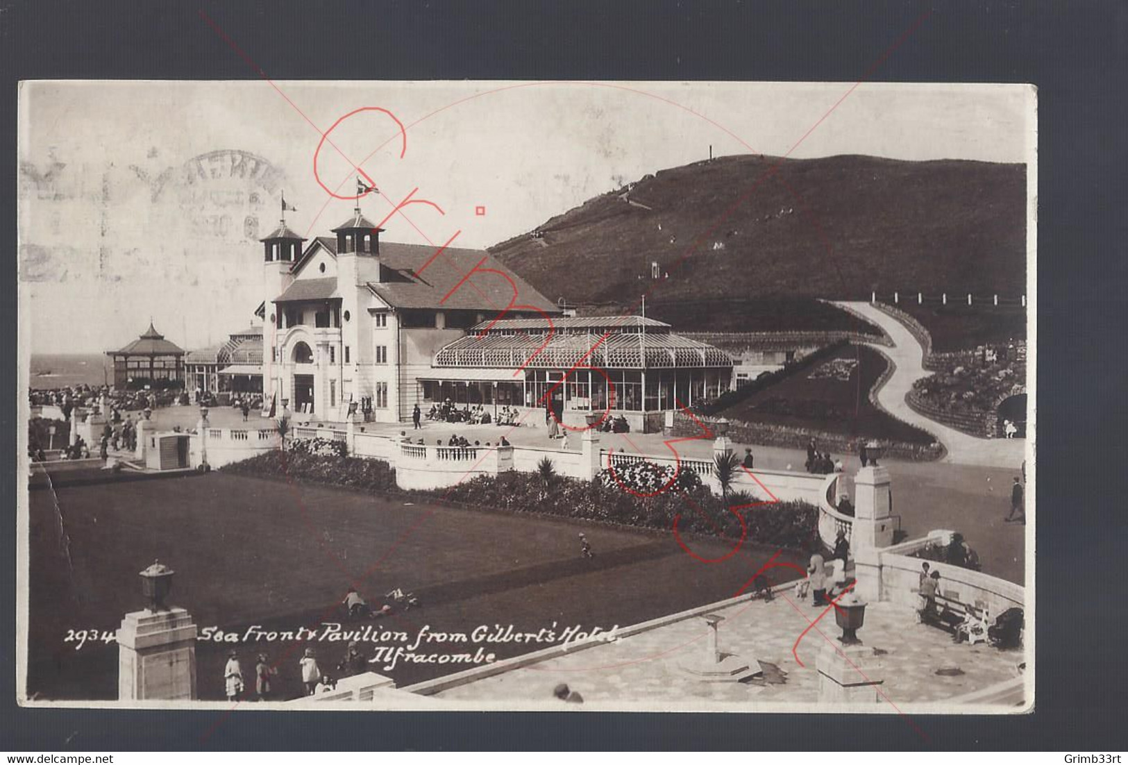 Ilfracombe - Sea Front & Pavilion From Gilbert's Hotel - Fotokaart - Ilfracombe