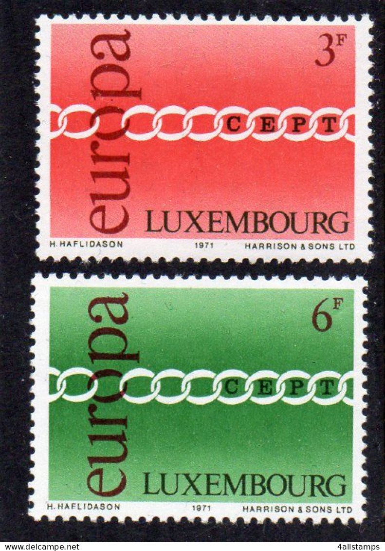 1971 Luxemburg Mi N° 824/825 : ** MNH, Postfris, Postfrisch , Neuf Sans Charniere - 1971