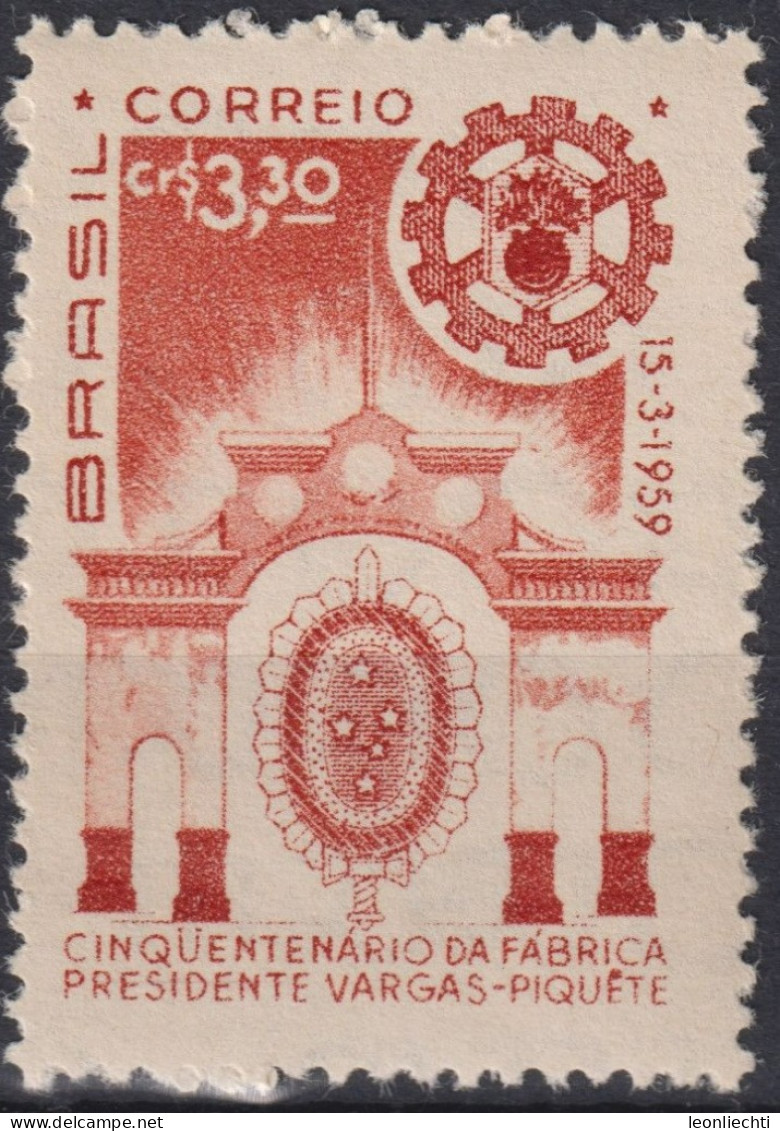 1959 Brasilien ** Mi:BR 967, Sn:BR 900, Yt:BR 685, 50th Anniversary Of President Vargas Gunpowder Factory - Neufs