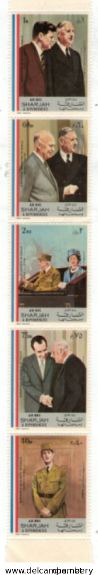 Arabie Du Sud - Sharjah - "Général De Gaulle" - Bande Verticale Neuve 2** N° 90 De 1971 - Autres - Asie