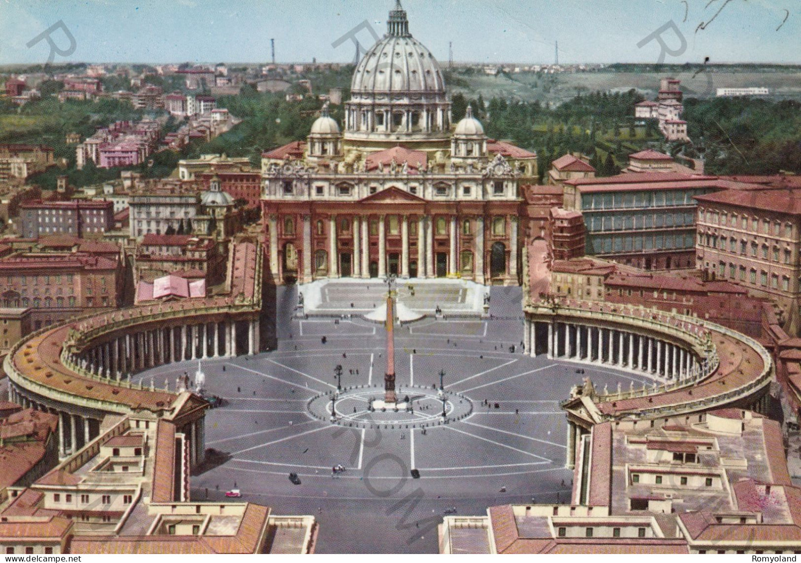 CARTOLINA  B25 ROMA,LAZIO-BASILICA DI S.PIETRO-STORIA,MEMORIA,CULTURA,IMPERO ROMANO,BELLA ITALIA,VIAGGIATA 1969 - San Pietro