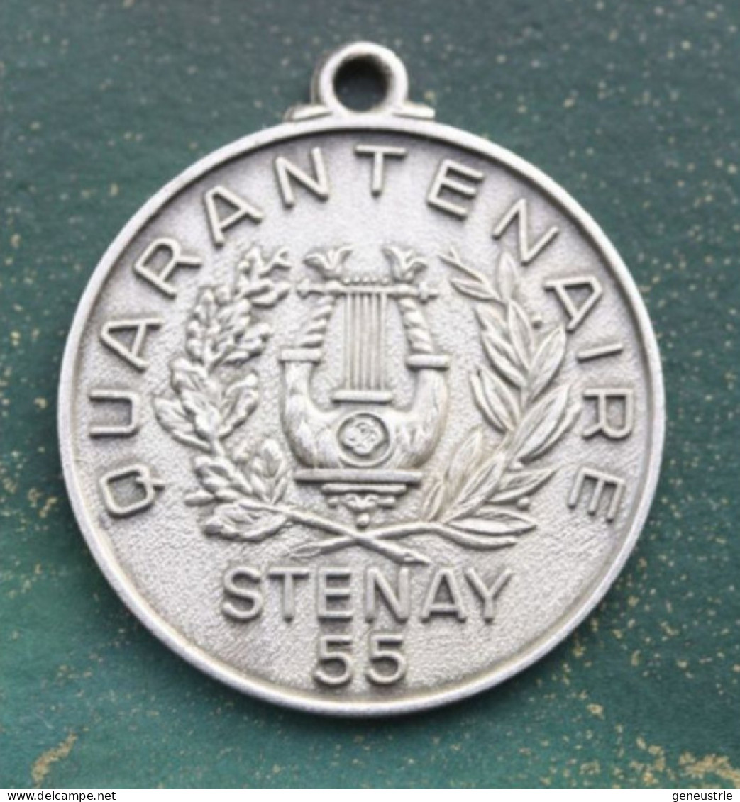 Médaille "Quarantenaire Lyre Stenaisienne 1927-1967 - Stenay 55 - Association De L'Harmonie De Stenay - Meuse - Lorraine - Professionals / Firms
