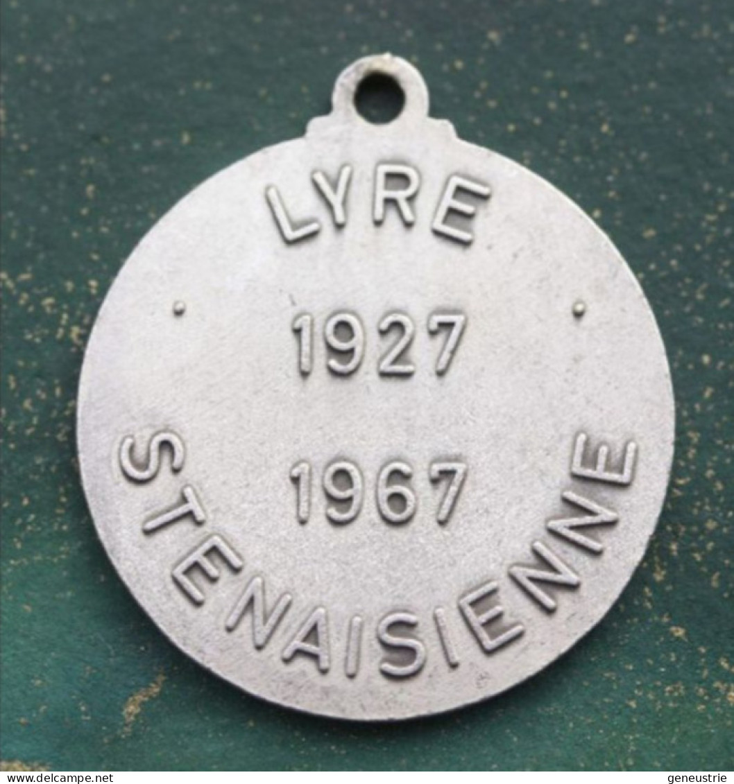 Médaille "Quarantenaire Lyre Stenaisienne 1927-1967 - Stenay 55 - Association De L'Harmonie De Stenay - Meuse - Lorraine - Professionnels / De Société