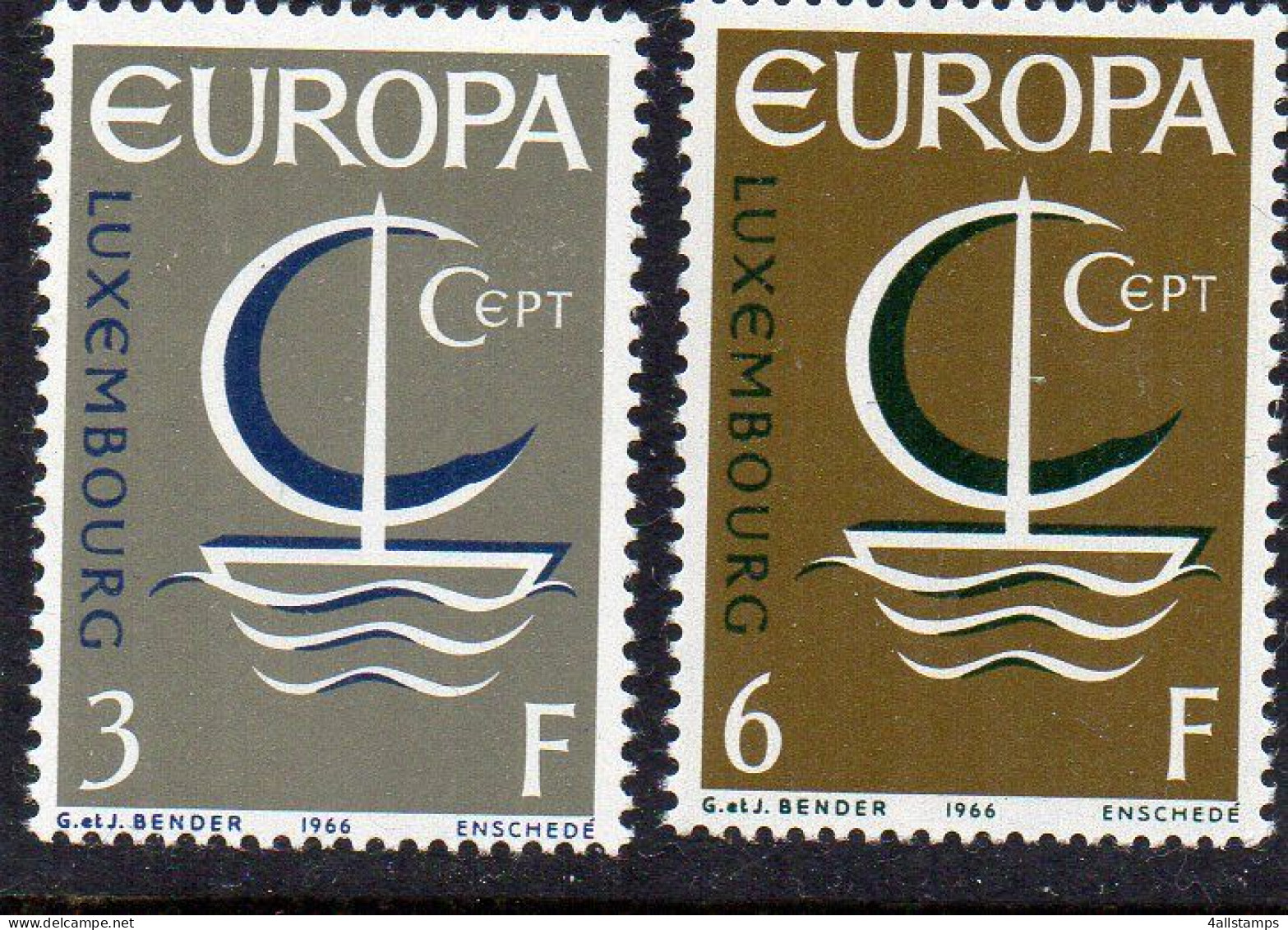 1966 Luxemborg Mi N° 733/734 : ** MNH, Postfris, Postfrisch , Neuf Sans Charniere - 1966