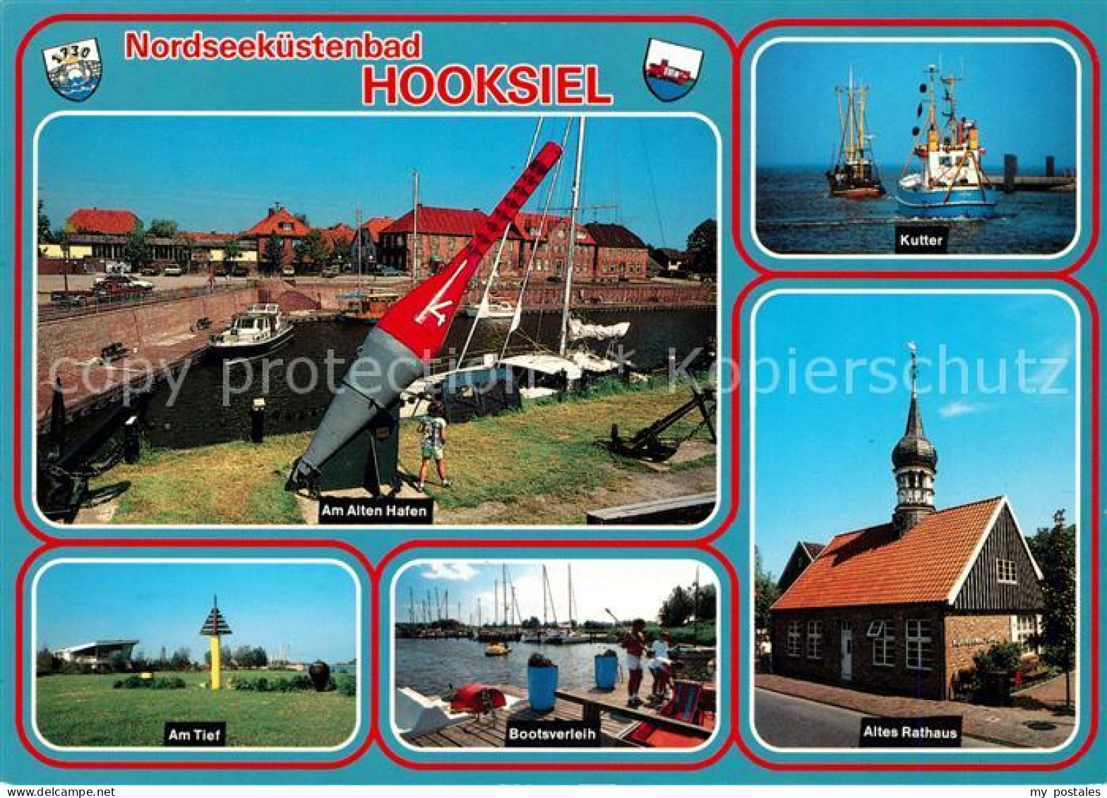 73160321 Hooksiel Nordseebad Alter Hafen Kutter Altes Rathaus Tief Bootsverleih  - Wangerland