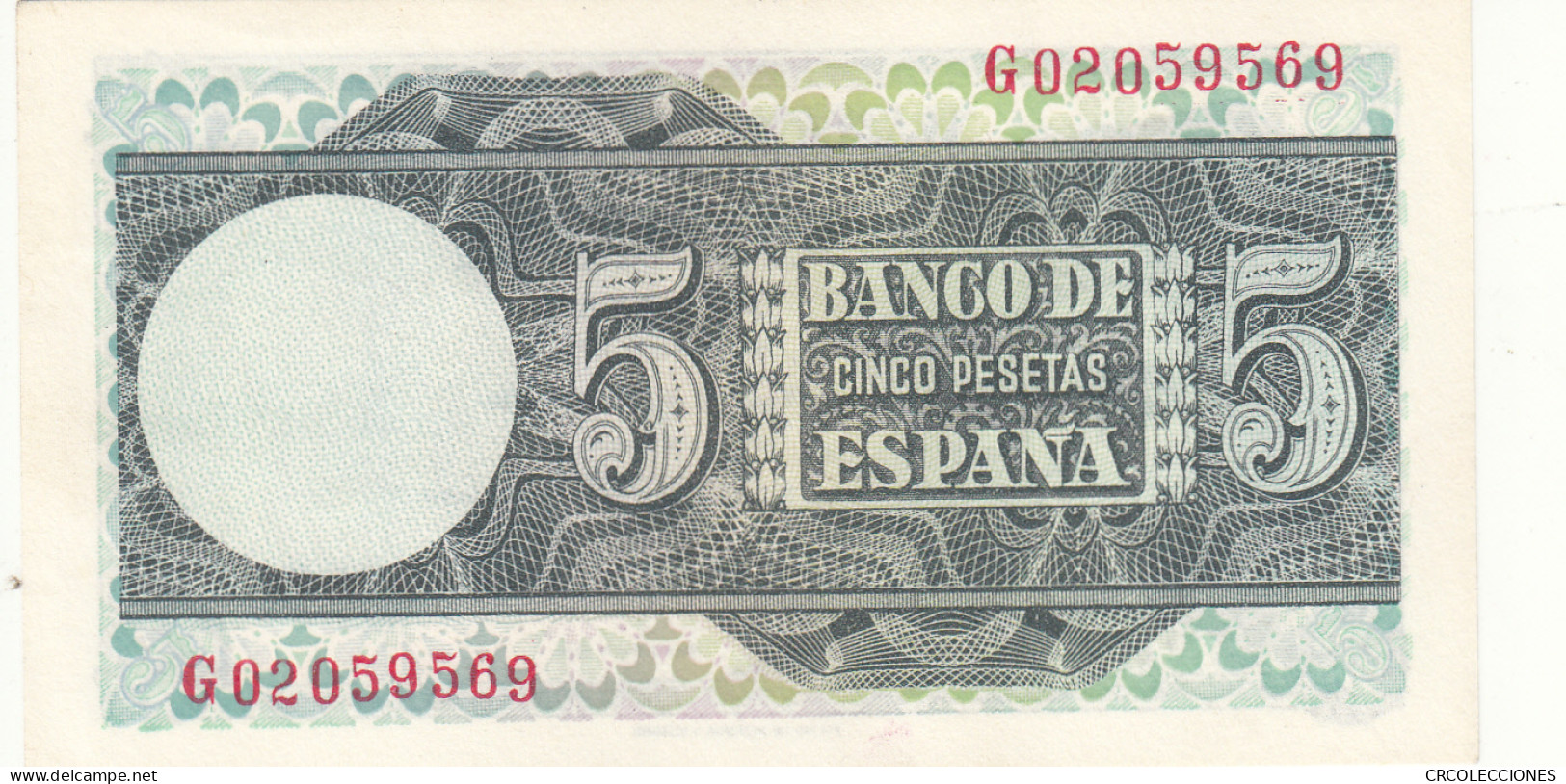 CRBS1101 BILLETE ESPAÑA 5 PESETAS 1948 SIN CIRCULAR - Otros & Sin Clasificación