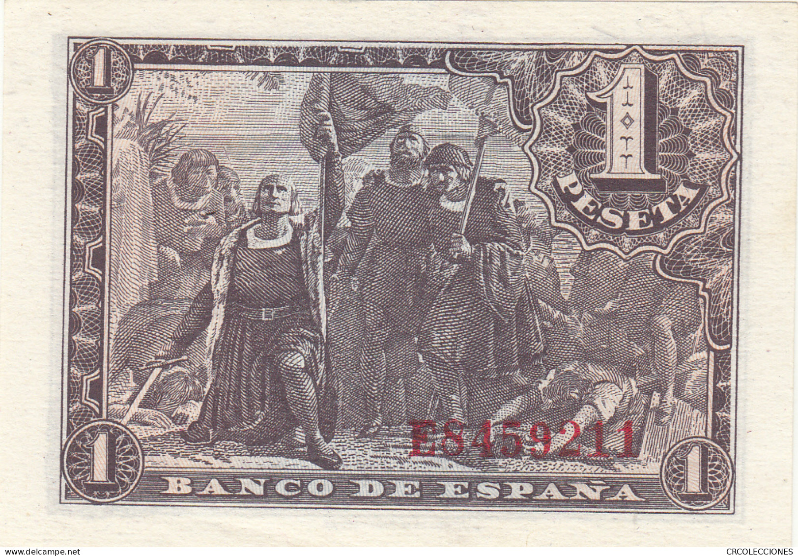 CRBS1087 BILLETE ESPAÑA 1 PESETA 1943 SERIE E SIN CIRCULAR - Other & Unclassified