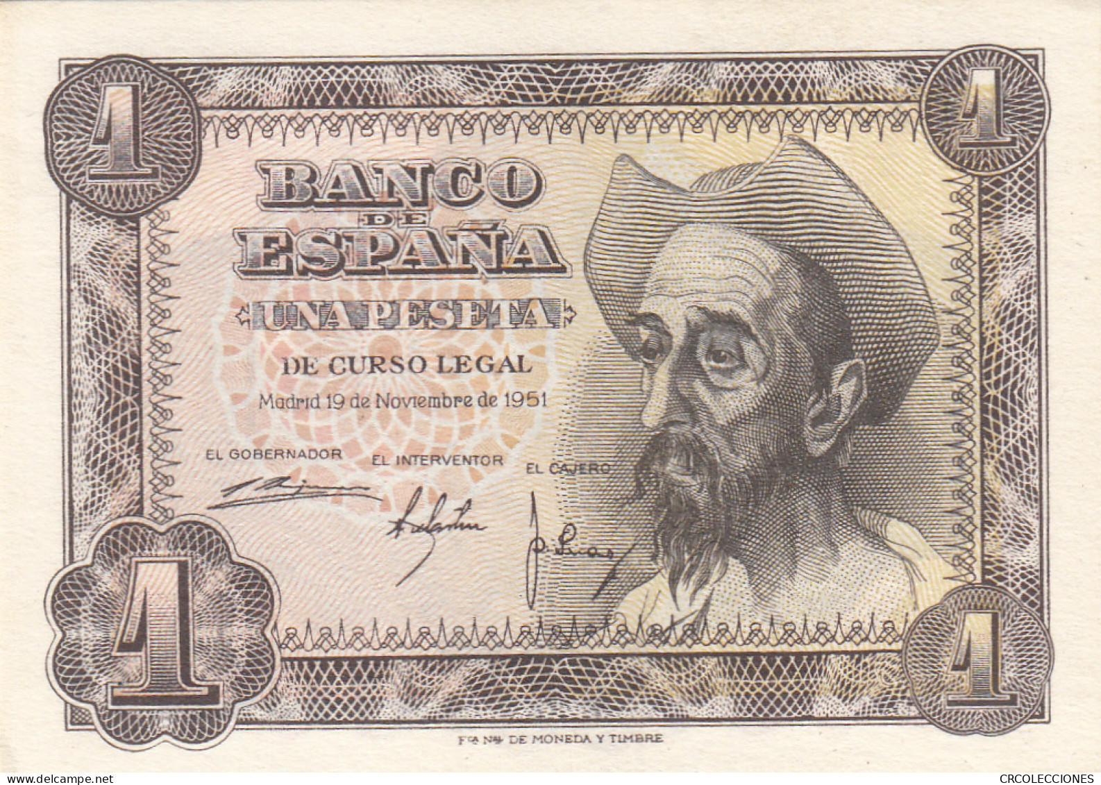 CRBS1092 BILLETE ESPAÑA 1 PESETA 1951 SERIE A SIN CIRCULAR - Other & Unclassified