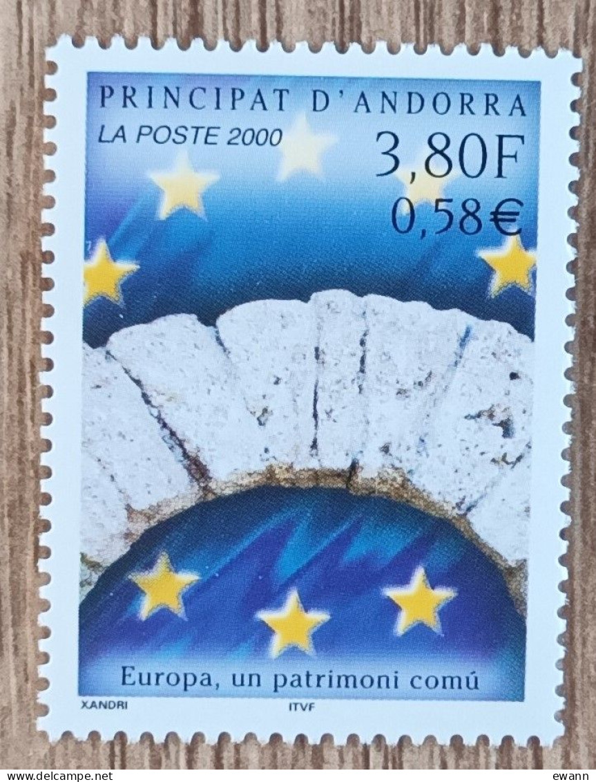 Andorre - YT N°537 - Europe, Un Patrimoine Commun - 2000 - Neuf - Unused Stamps